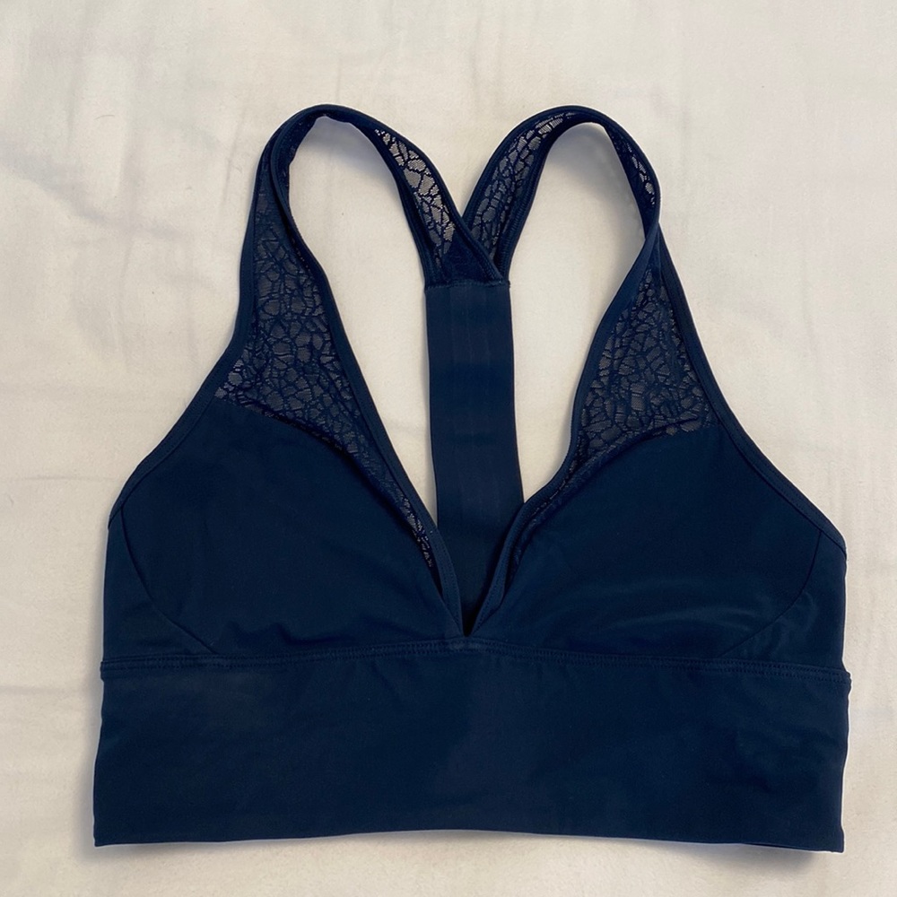 Lululemon 4 Twist & Train Bra Jaded Blue